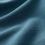 Blauer Canvasstoff mit feinem Karomuster